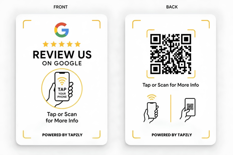 Tapzly Google Review Card